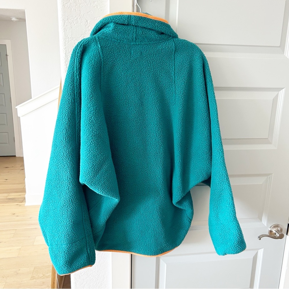 NWT Free People Hit The Slopes Fleece Shawl Jacket Spruced Up - Picture 4 of 7